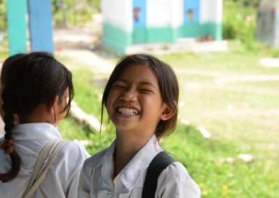 Volunteer teaching in the remote islands of Cambodia