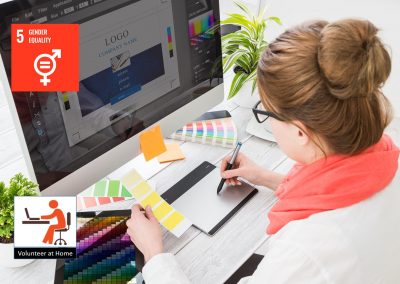 Volunteer at Home : Graphic Design for a charity that prevents sex trafficking through education